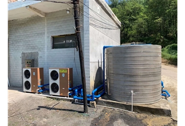 洞子溝煤礦主副井空氣能熱水工程