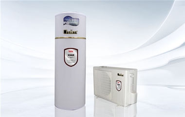 家用分體空氣能熱水器（亮白色）